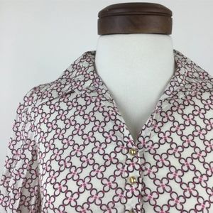 LILLY PULITZER S’mores Pink Purple V-neck Top